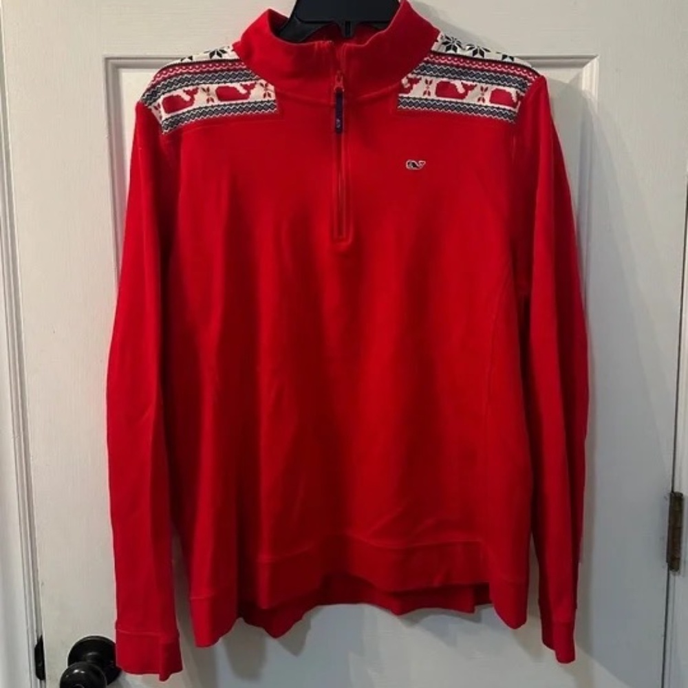 Unisex Vineyard Vines Quarter Zip Pullover - Size XL